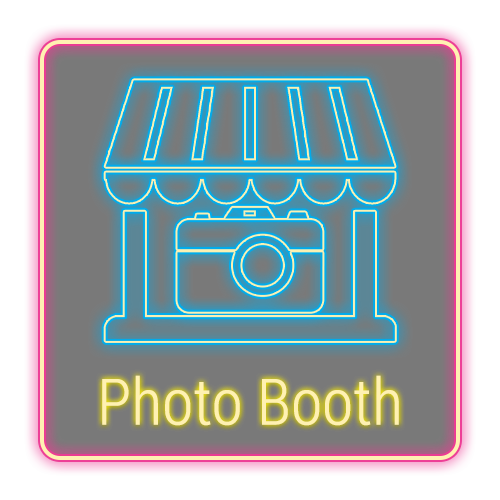 comptia neon buttons photobooth