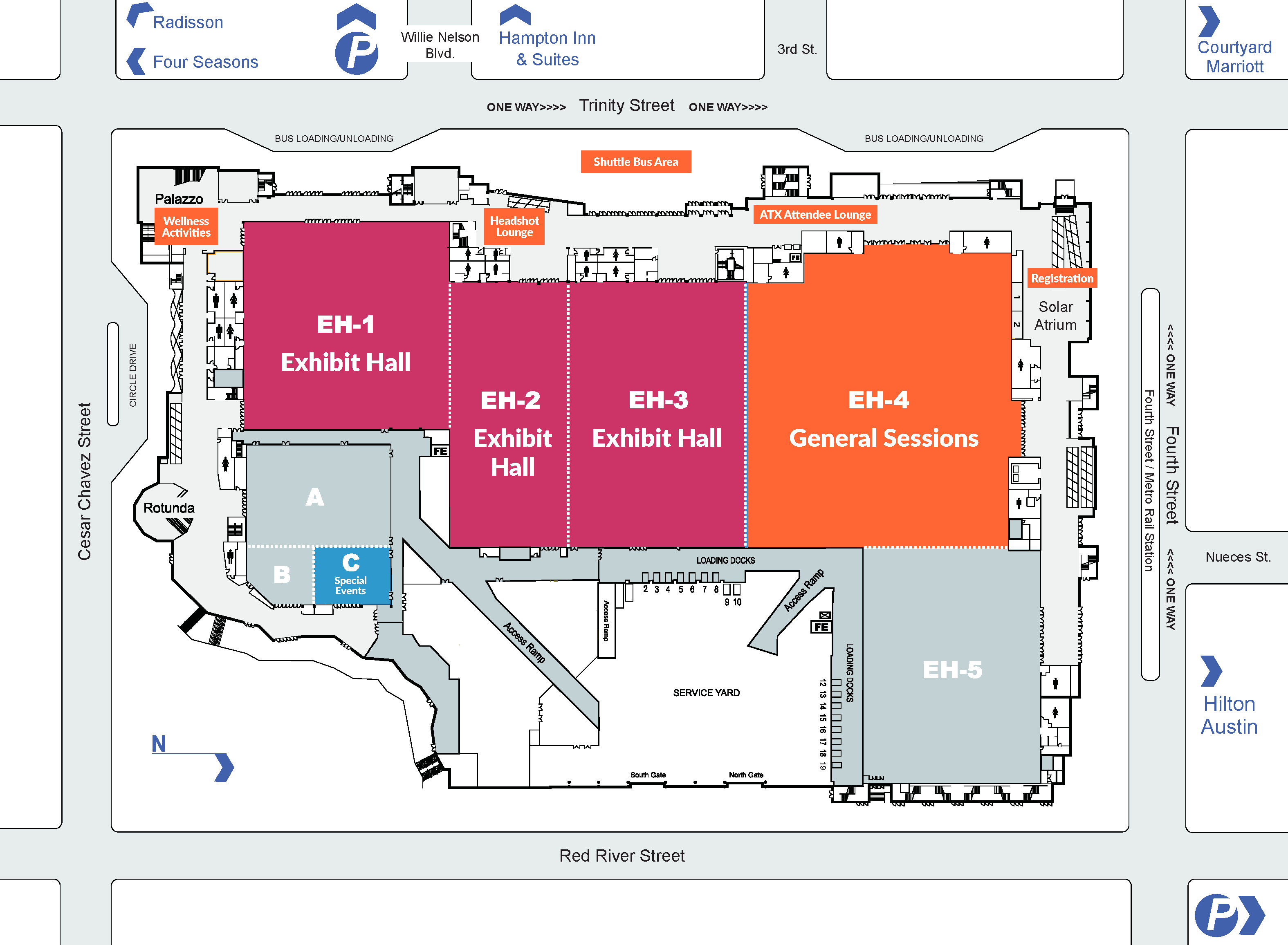 Convention Center Map | Level 1