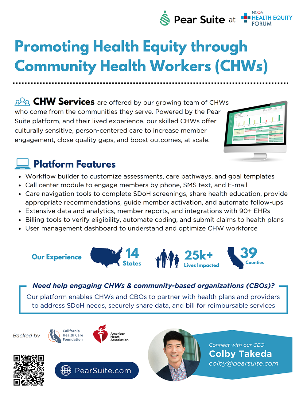 Pear Suite | <i>Promoting Health Equity through CHWs</i>
